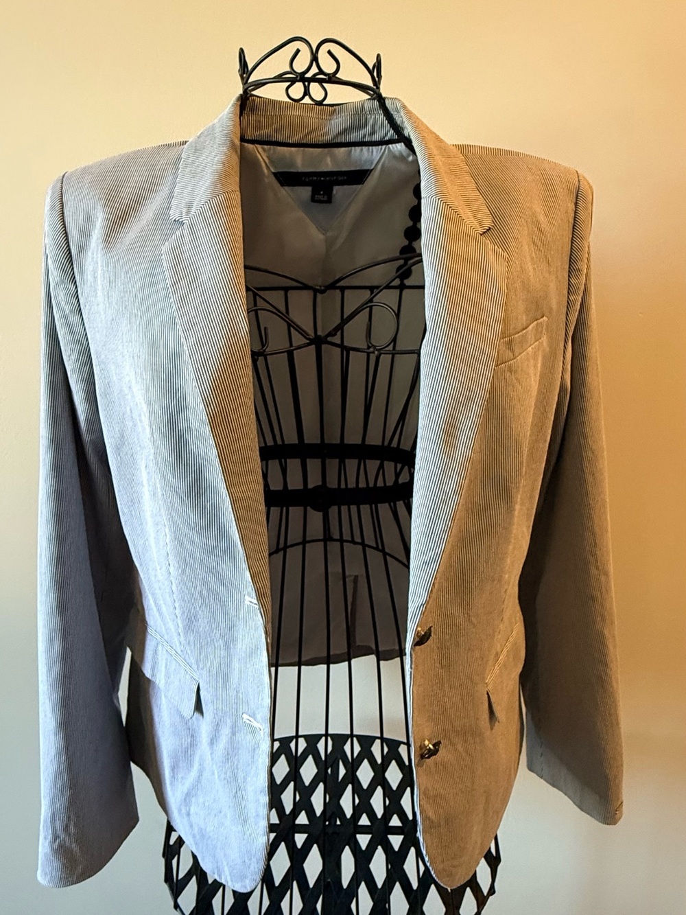 Tommy Hilfiger - Nautical Seersucker Blazer - 4 - Blue/White